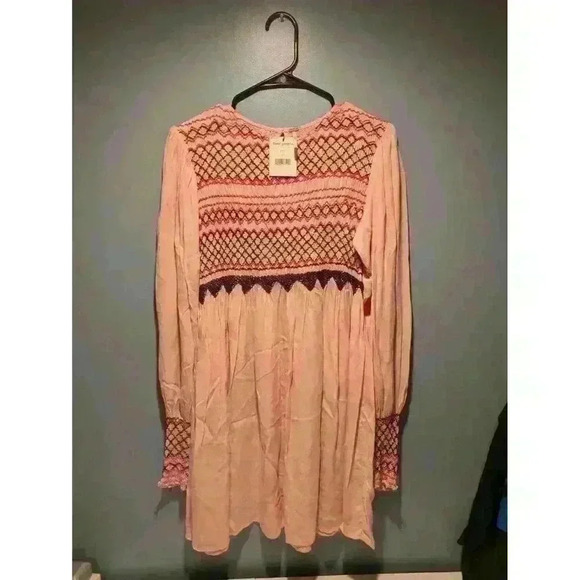 Free People Late Night Picnic Dress in Pink XS - Picture 1 of 6